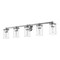 Z-Lite Thayer Vanity, 5-Light, 39 In.W x 5.75 In.L x 8.75 In.H, Chrome /Clear 742-5V-CH - alternate 8